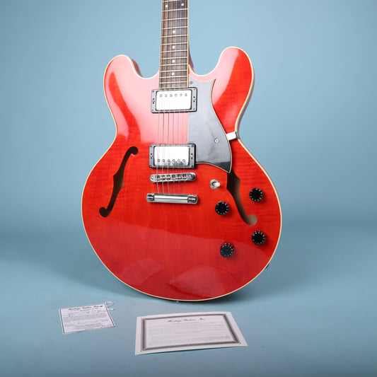 2004 Heritage H-535 Semi Hollowbody Trans Cherry Electric Guitar