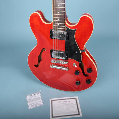2004 Heritage H-535 Semi Hollowbody Trans Cherry Electric Guitar