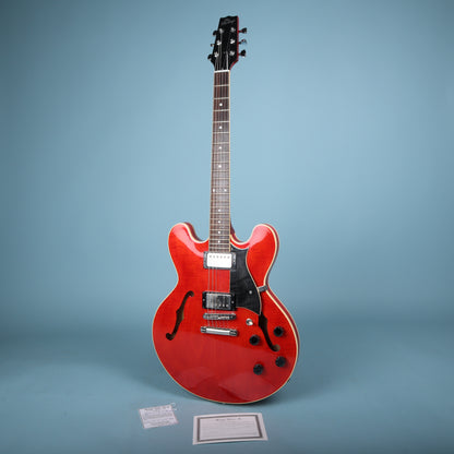 2004 Heritage H-535 Semi Hollowbody Trans Cherry Electric Guitar