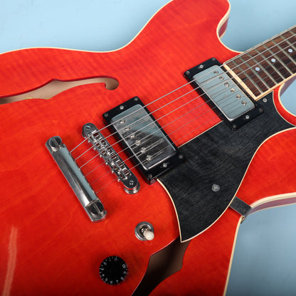 2004 Heritage H-535 Semi Hollowbody Trans Cherry Electric Guitar