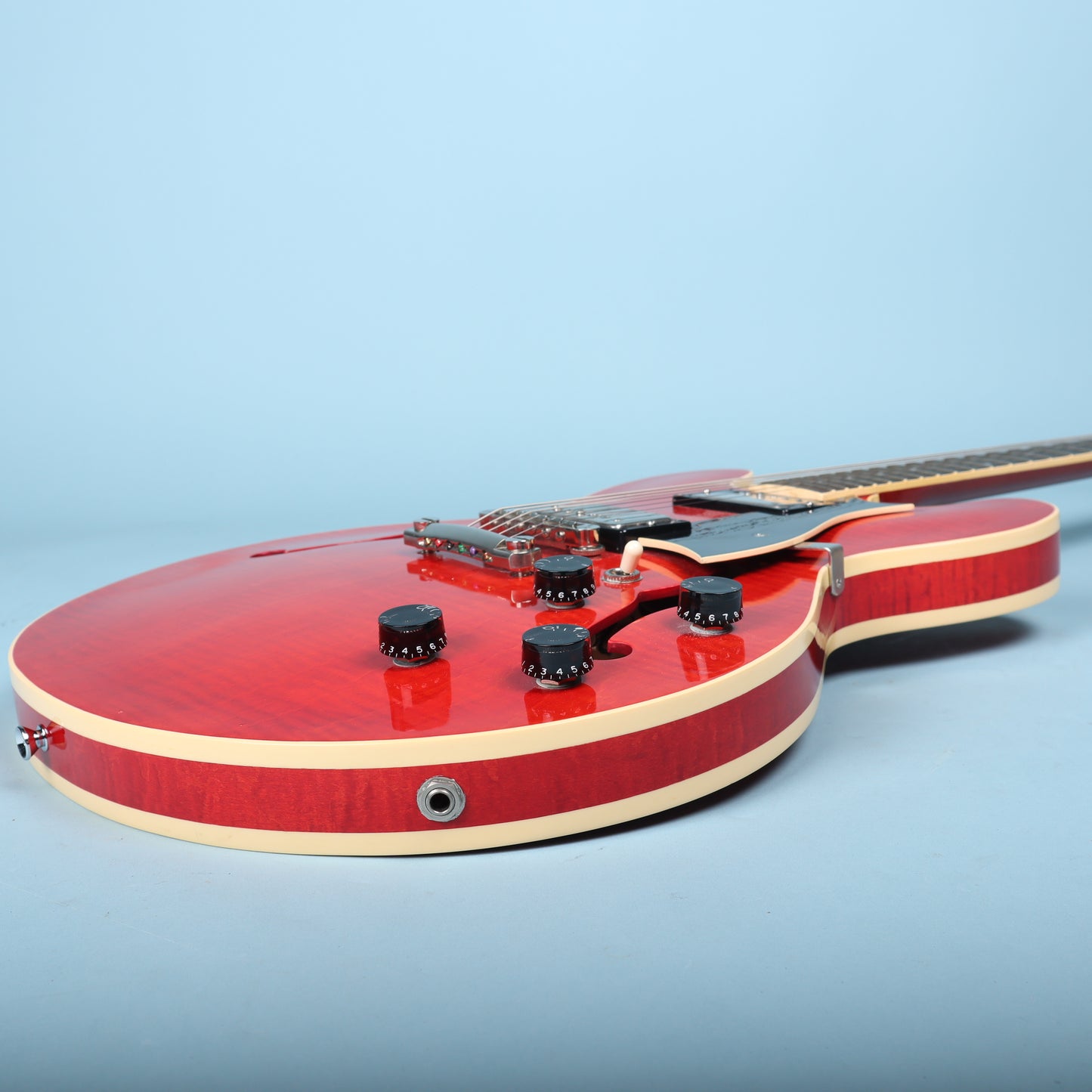 2004 Heritage H-535 Semi Hollowbody Trans Cherry Electric Guitar