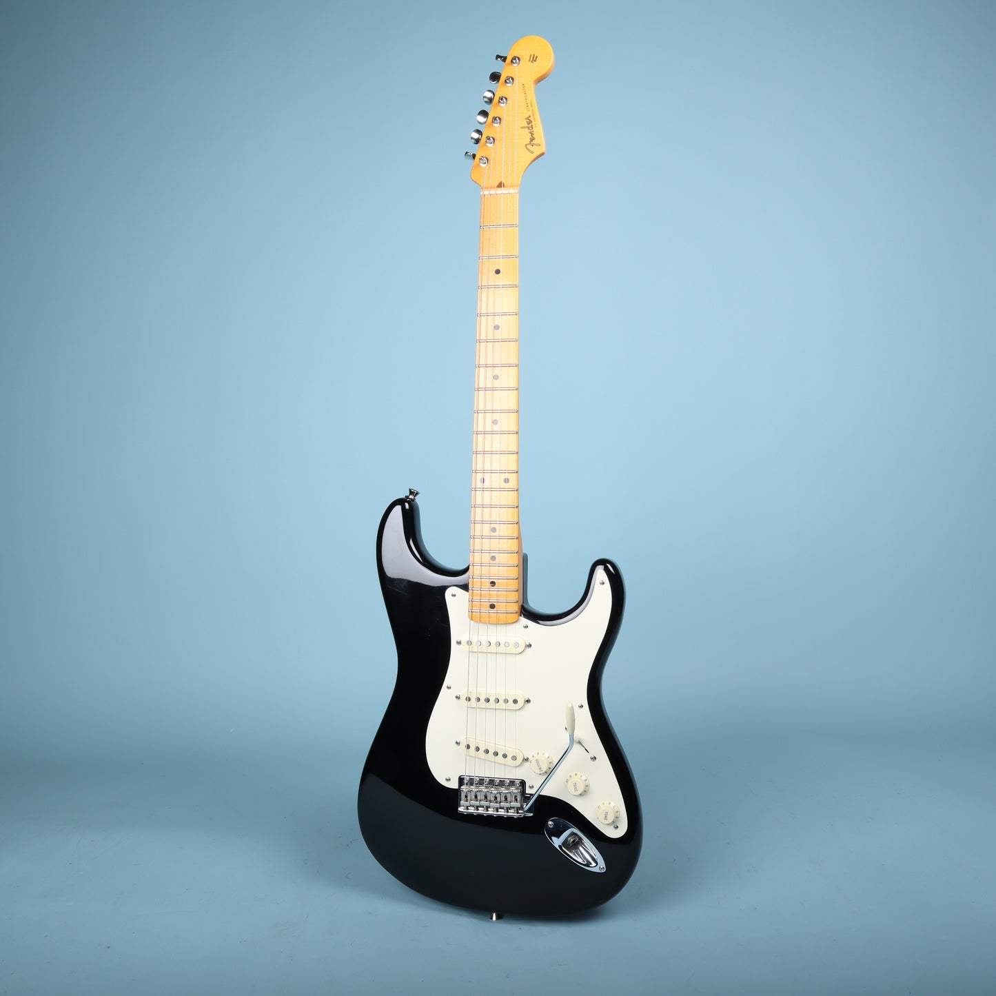 2018 Fender Eric Johnson Maple Neck Stratocaster Black Guitar