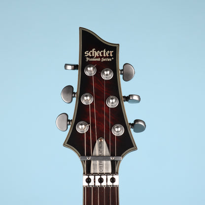 Schecter C-1 Platinum FR S Sustainiac w/ Floyd Rose Crimson Red Burst Satin
