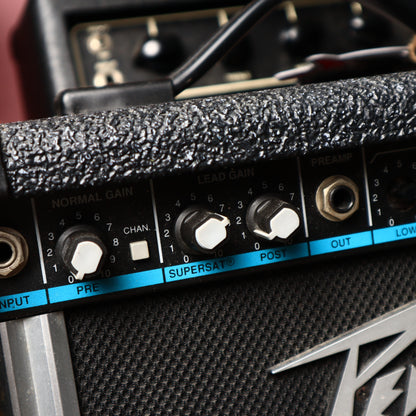 Peavey Rage 158 Guitar Teal Stripe Amp 15 Watts USA Made
