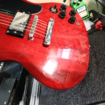1996 Samick Artist Series SG Electric Guitar Cherry Red