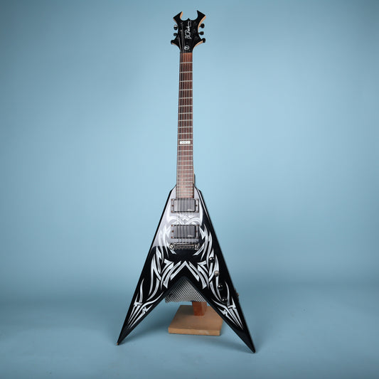 BC Rich Kerry King Signature KKV Tribal Flame Flying V Electric Guitar