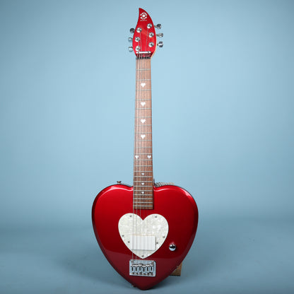Daisy Rock Heartbreaker Short Scale Red Heart Electric Guitar