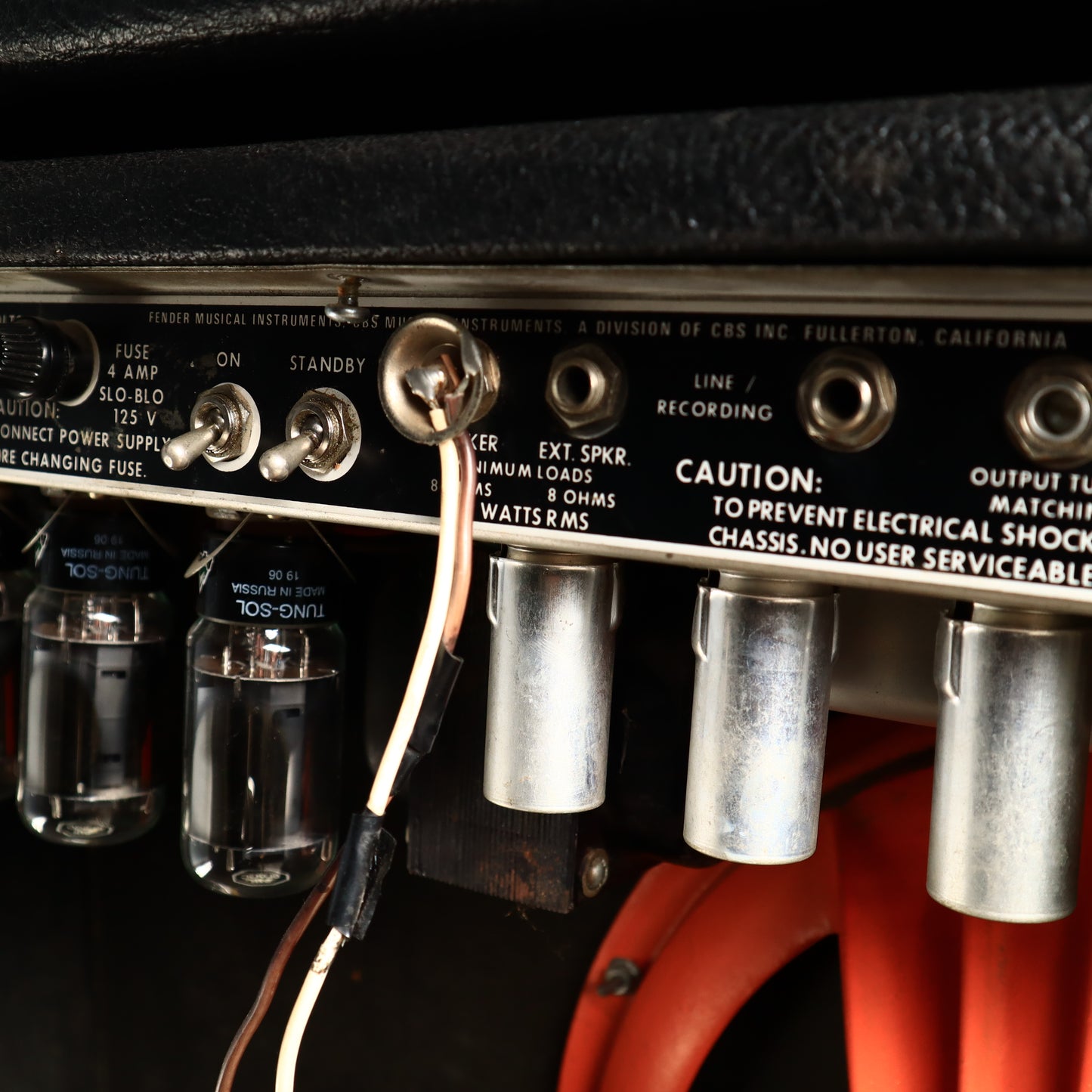 Vintage 1970s Fender Vibrosonic Reverb Amp Silverface