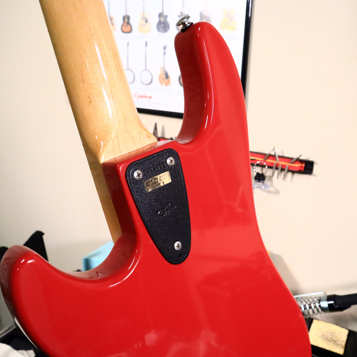 1984 G&L SB2 Ferrari Fullerton USA Red Bass Guitar