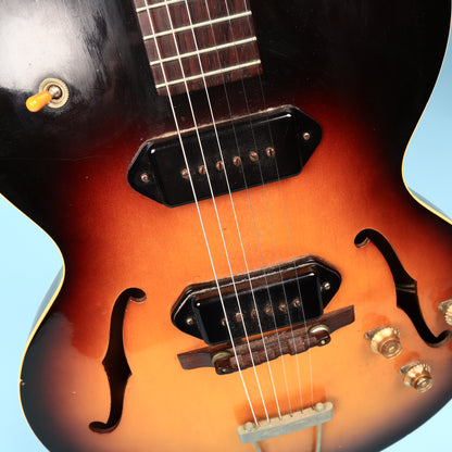 1957 Gibson Hollow body ES 125 Two Pickup TD Tobacco Burst Electric Guitar