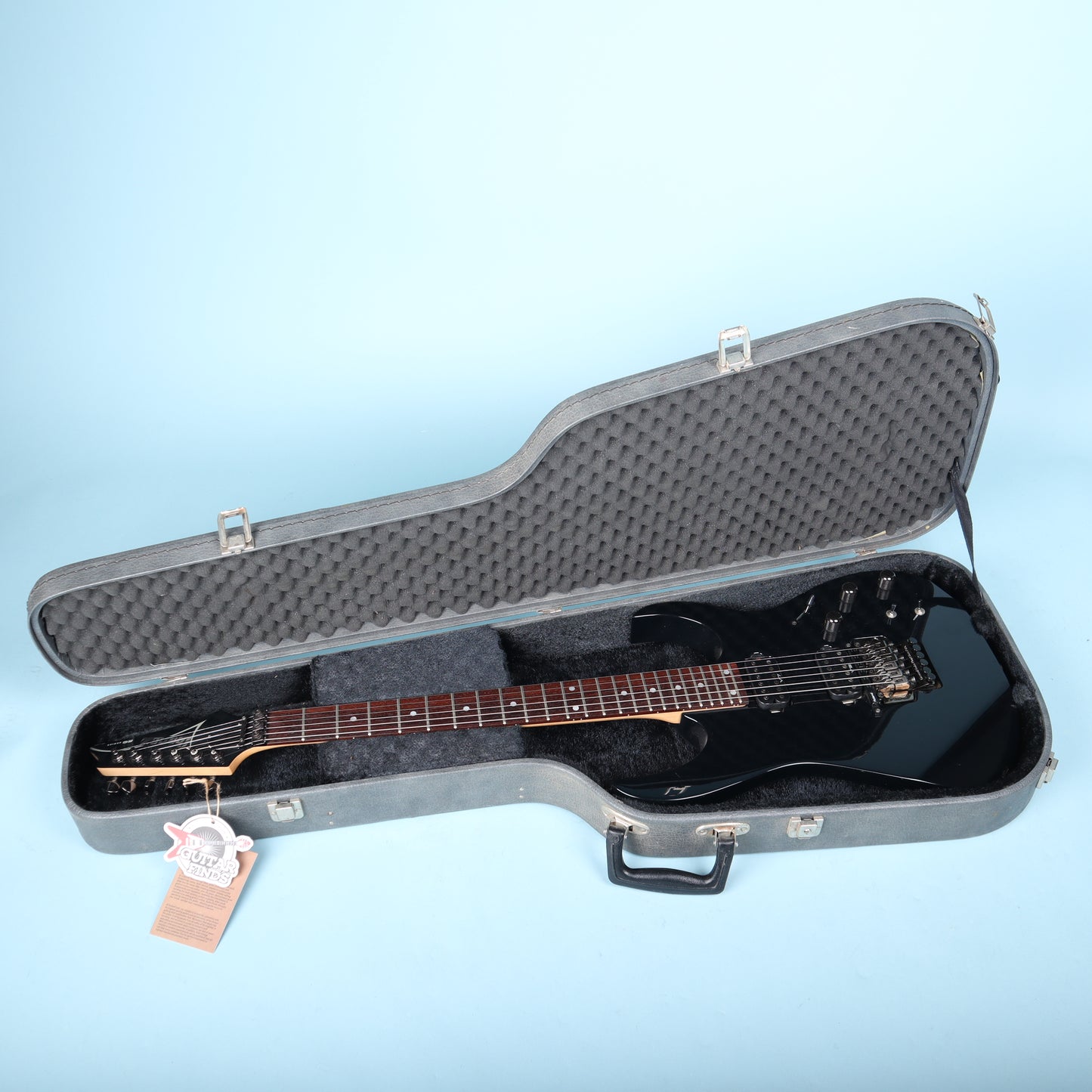 Ibanez Vintage Electric Guitar Hardcase Pro Line RG Chainsaw Grey