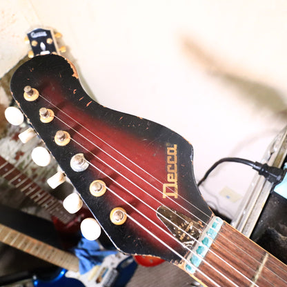 Vintage Decca (Teisco) 3-Pickup Electric Guitar Sunburst
