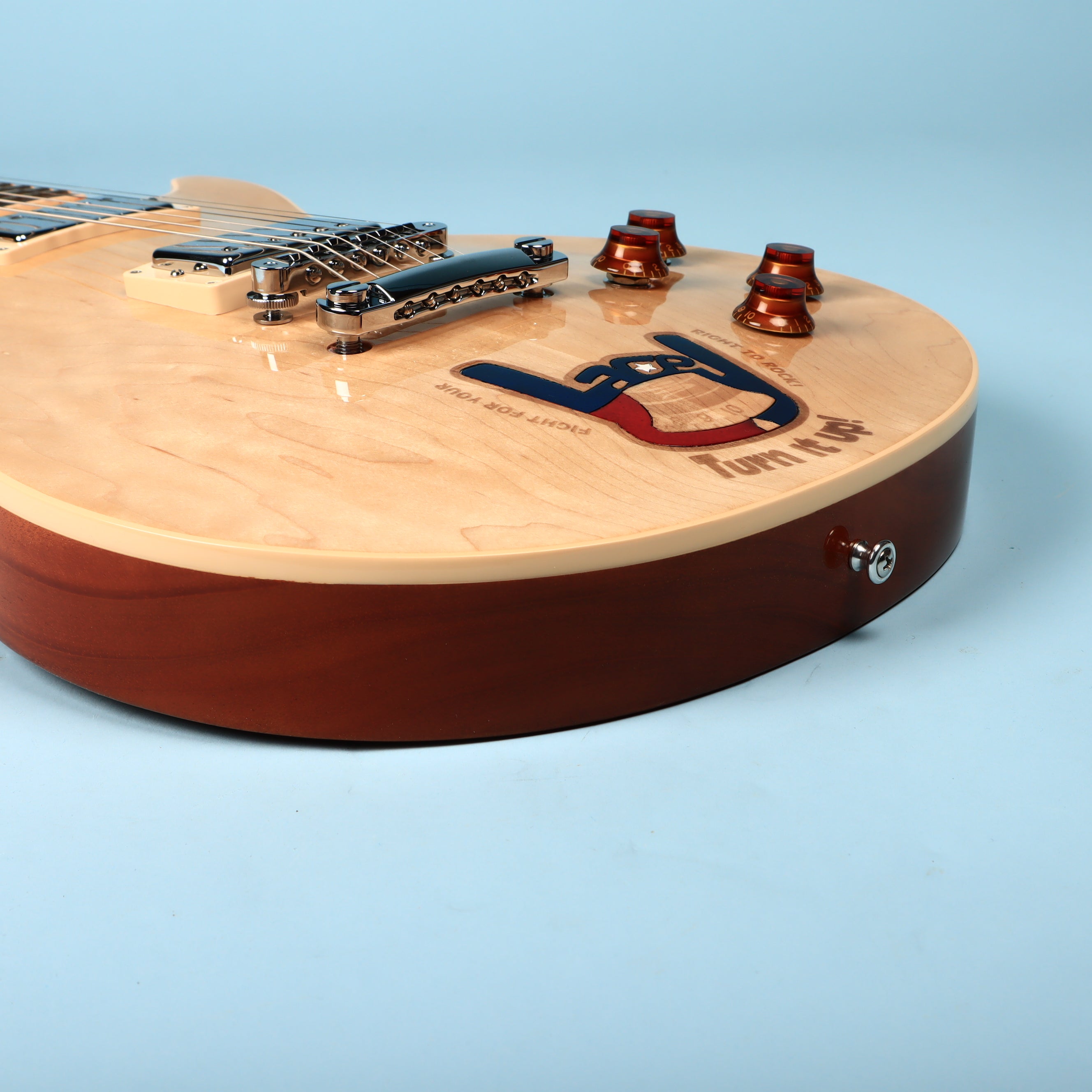 Gibson 2012 Les Paul Custom Graphic Natural Maple Top – GuitarFinds