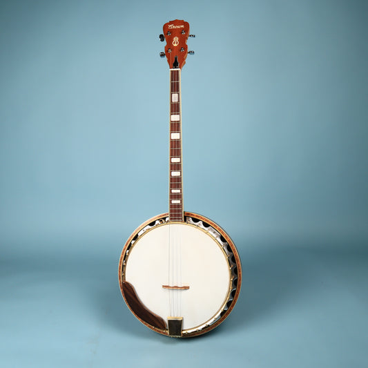 Crown Kent Vintage 4 String Banjo with Block Inlays MIJ Japan
