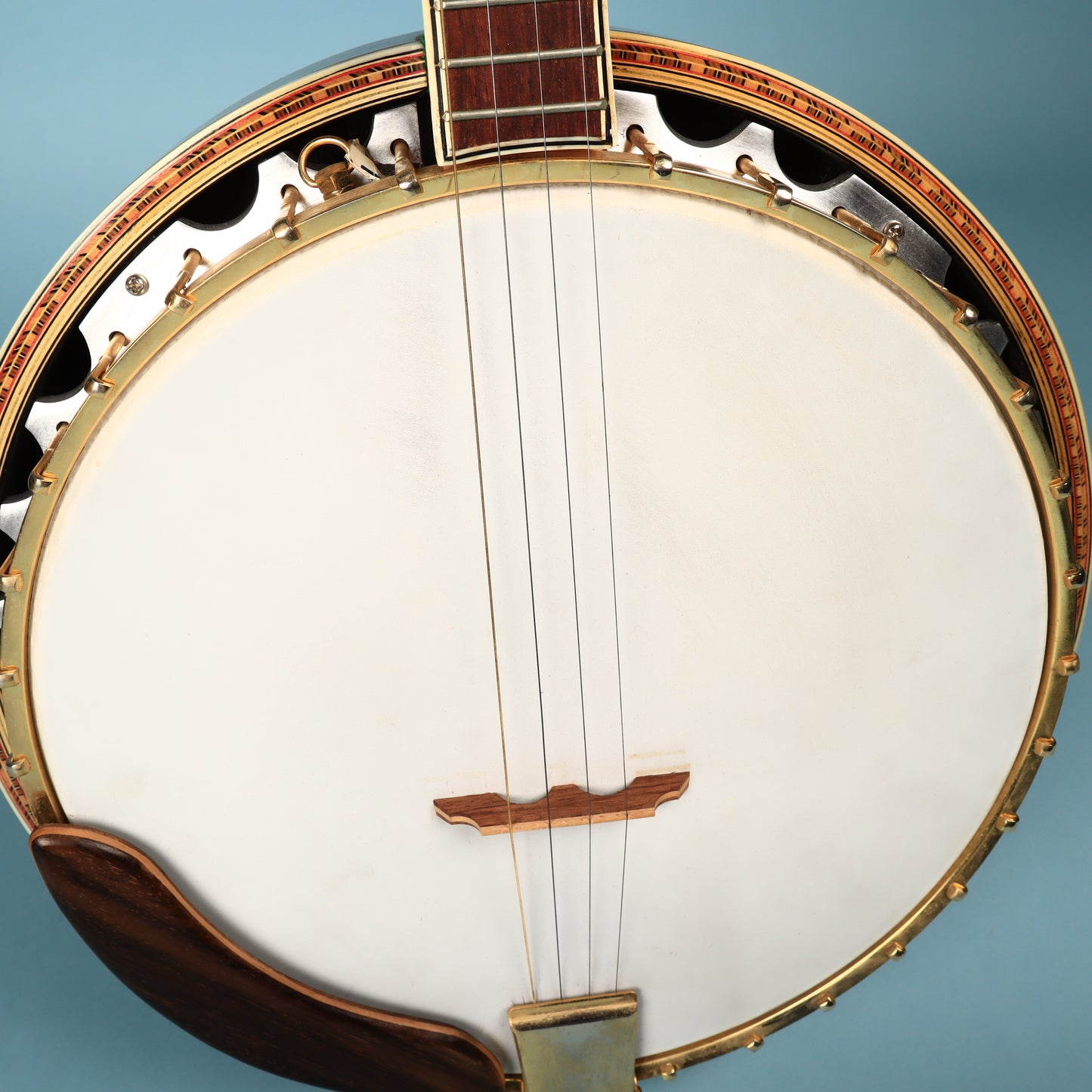 Crown Kent Vintage 4 String Banjo with Block Inlays MIJ Japan