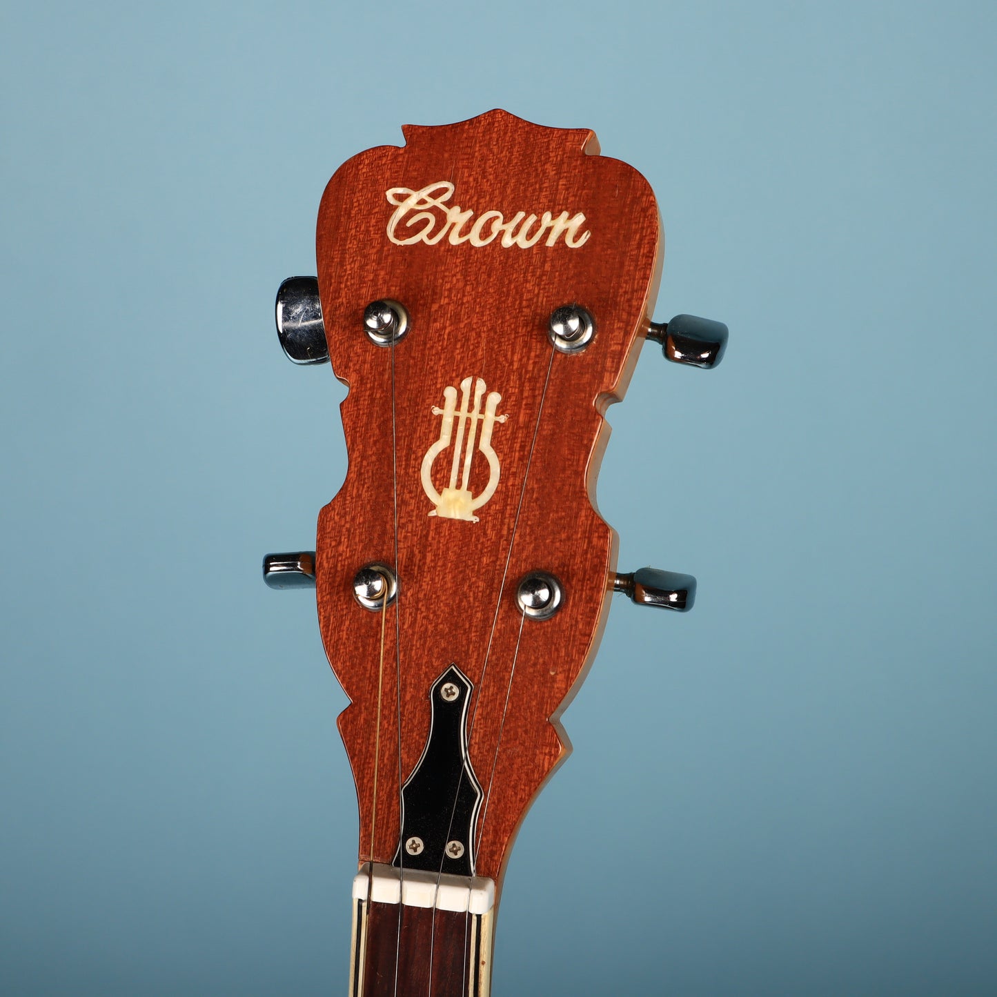 Crown Kent Vintage 4 String Banjo with Block Inlays MIJ Japan
