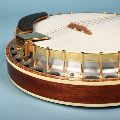 Crown Kent Vintage 4 String Banjo with Block Inlays MIJ Japan
