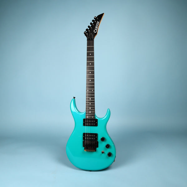 1989 Carvin Pearl Green DC-127 Electric Guitar