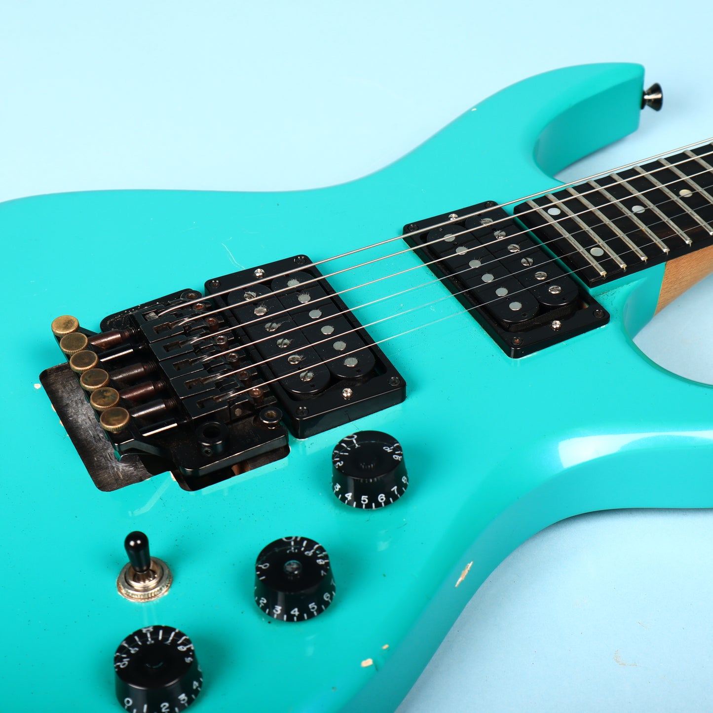 1989 Carvin Pearl Green DC-127 Electric Guitar