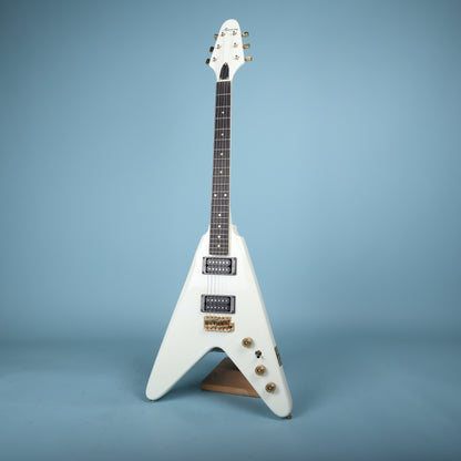 Harmony Flying V White NOS V666GT Electric Guitar  *Excellent Cond*
