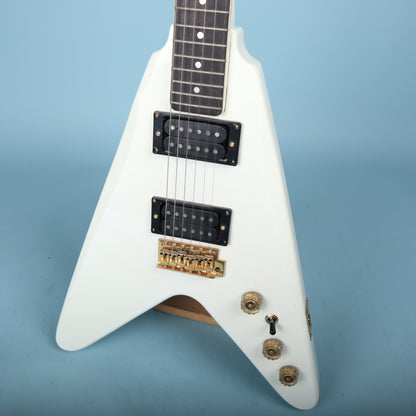 Harmony Flying V White NOS V666GT Electric Guitar  *Excellent Cond*
