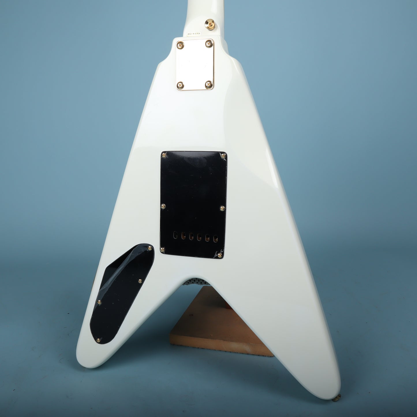 Harmony Flying V White NOS V666GT Electric Guitar  *Excellent Cond*