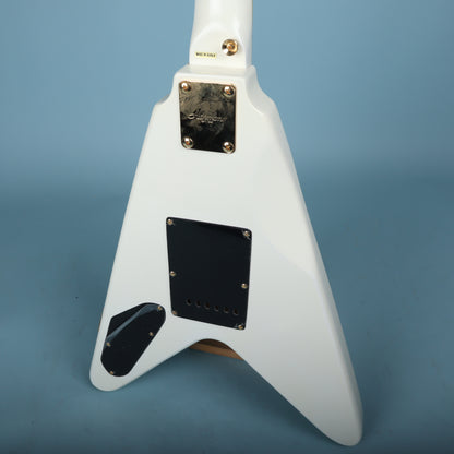 Harmony Flying V White NOS V666GT Electric Guitar  *Excellent Cond*