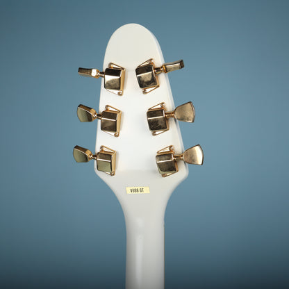 Harmony Flying V White NOS V666GT Electric Guitar  *Excellent Cond*