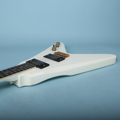 Harmony Flying V White NOS V666GT Electric Guitar  *Excellent Cond*