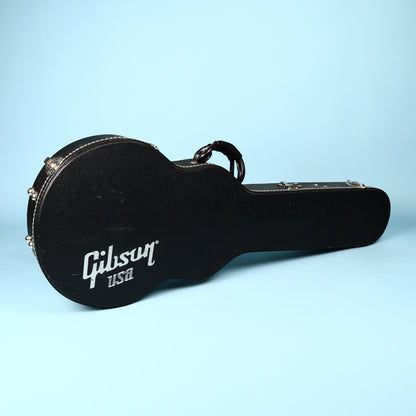 Gibson Made in Canada white plush-lined Les Paul shape electric guitar hard case