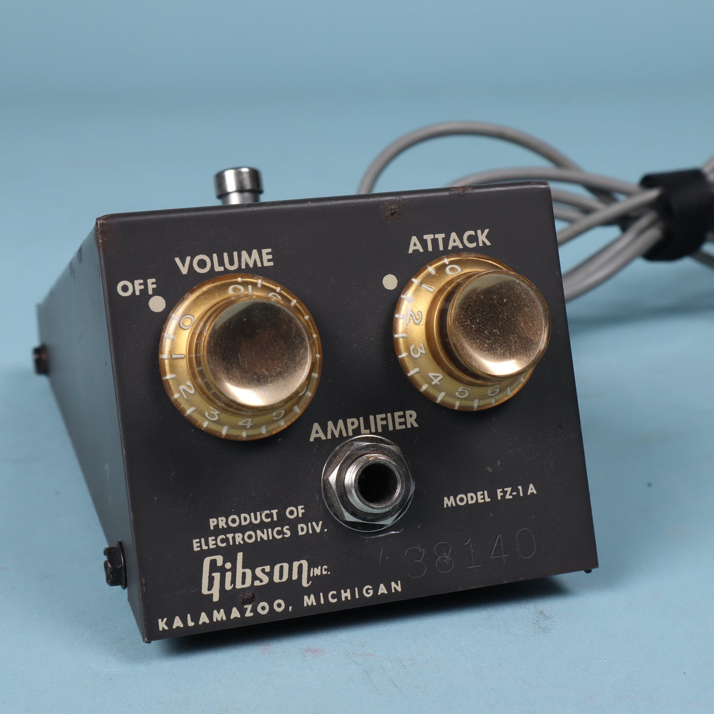 Vintage 1960s Maestro FZ-1A Fuzz Tone by Gibson Fuzz Guitar Effect Pedal