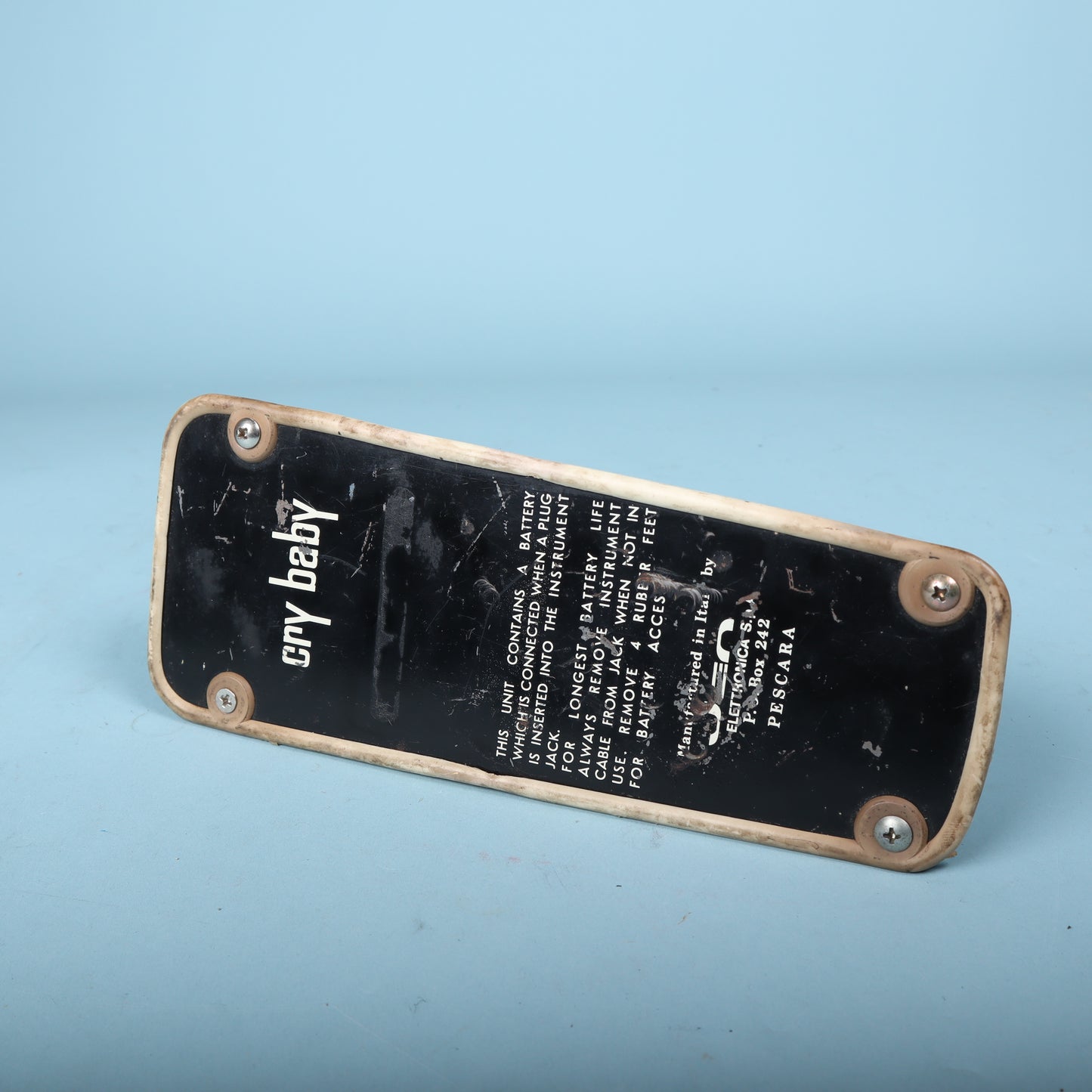 Early 1970s Jen Cry Baby Italian Italy Wah Wah Red Fasel Pedal
