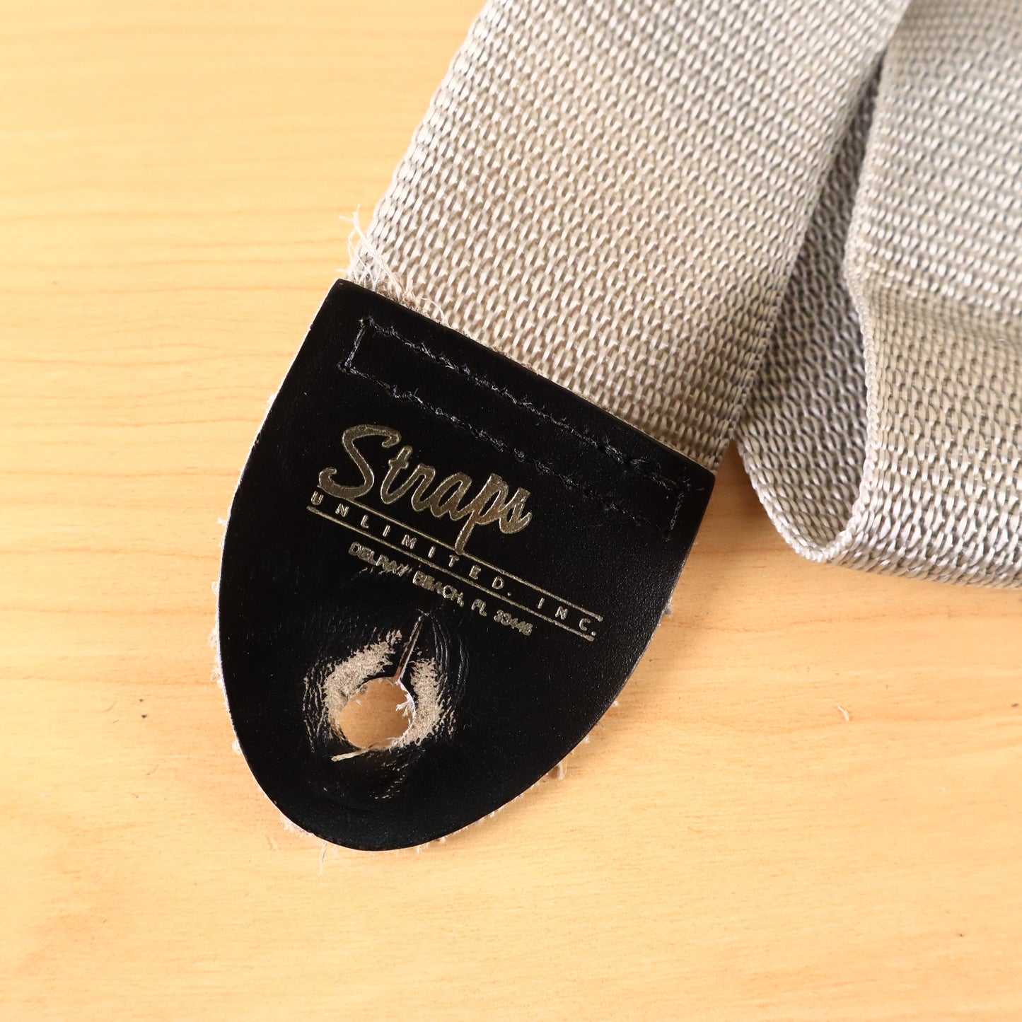 Straps Unlimited Inc. Silver Woven Guitar Strap Delray Beach Florida