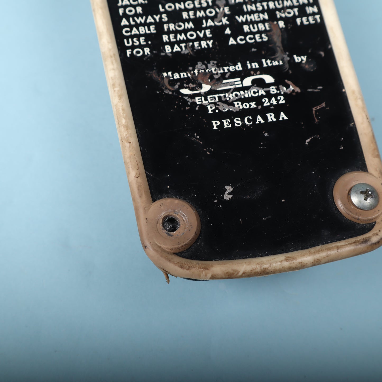 Early 1970s Jen Cry Baby Italian Italy Wah Wah Red Fasel Pedal