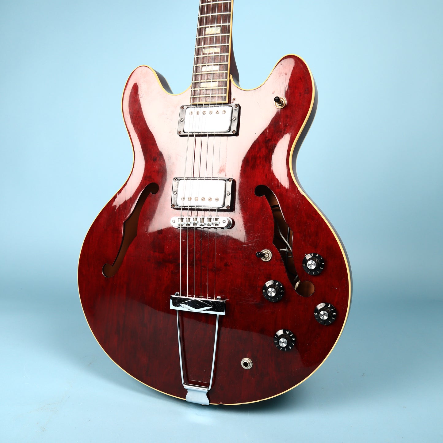 1976 Gibson ES-335TD Semi-Hollow Electric Guitar Red Wine