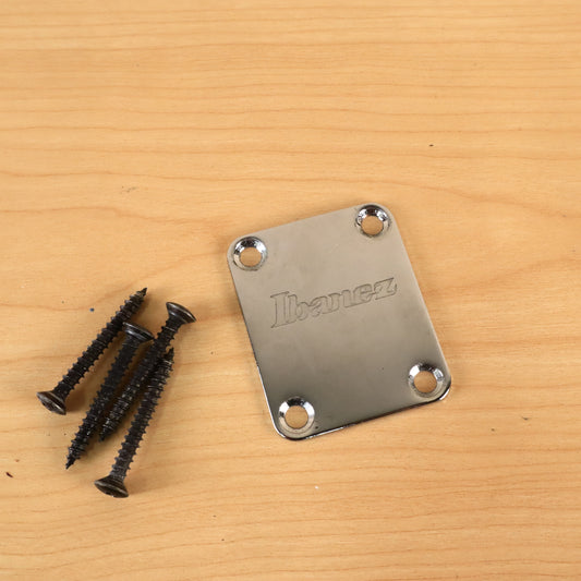 1980s Ibanez Guitar Neck Plate w/ Screws
