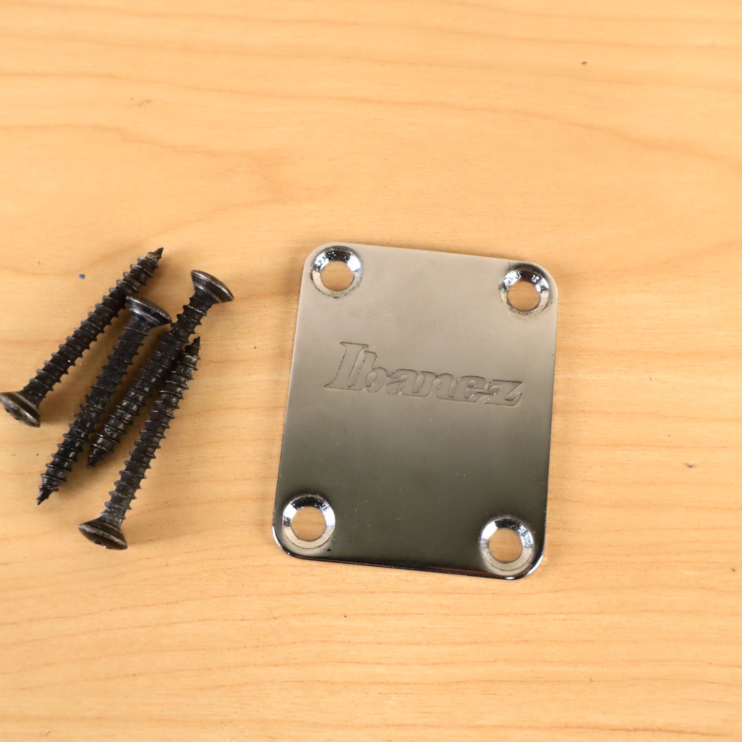 1980s Ibanez Guitar Neck Plate w/ Screws