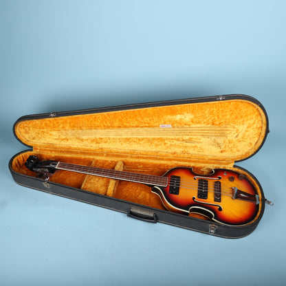 Vintage Vox Teardrop Bass Guitar Violin Case "Leo's Music Oakland Ca"