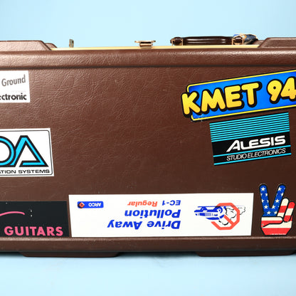 Original Vintage Hardshell Guitar Case Fender 1980s Walnut Elite Stratocaster