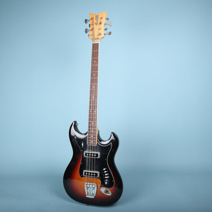 Vintage Hagstrom H-8 8-String Bass Sunburst 1960s
