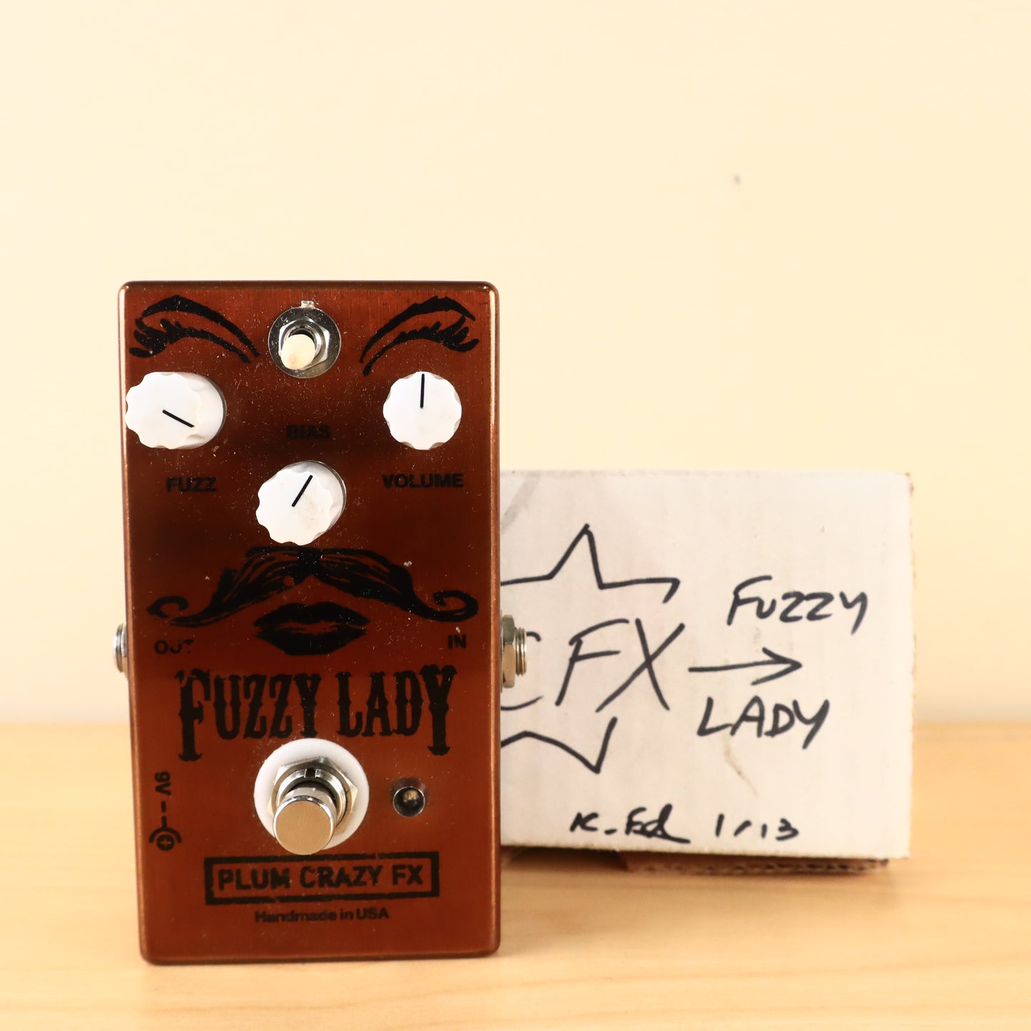 Plum Crazy FX Fuzzy Lady Fuzz Pedal 2013