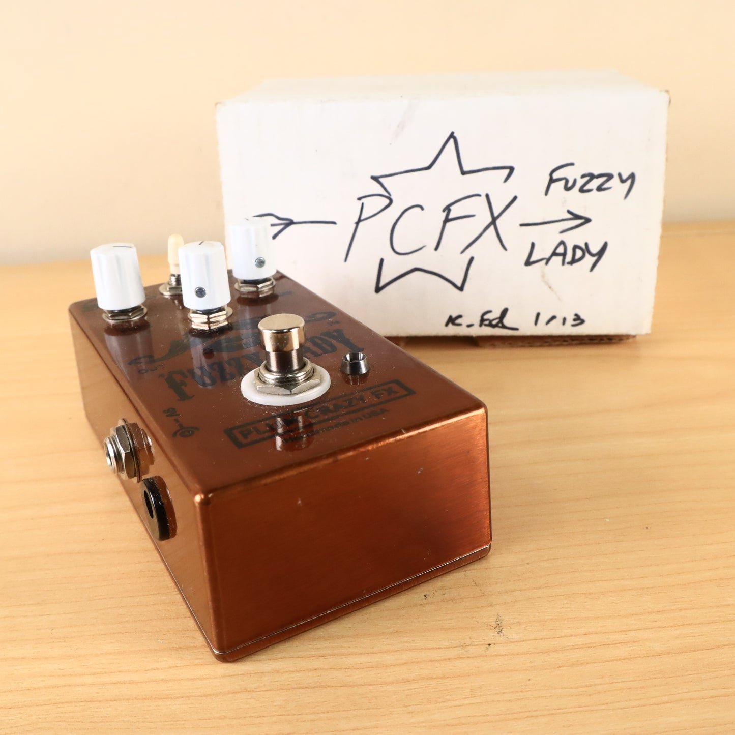 Plum Crazy FX Fuzzy Lady Fuzz Pedal 2013