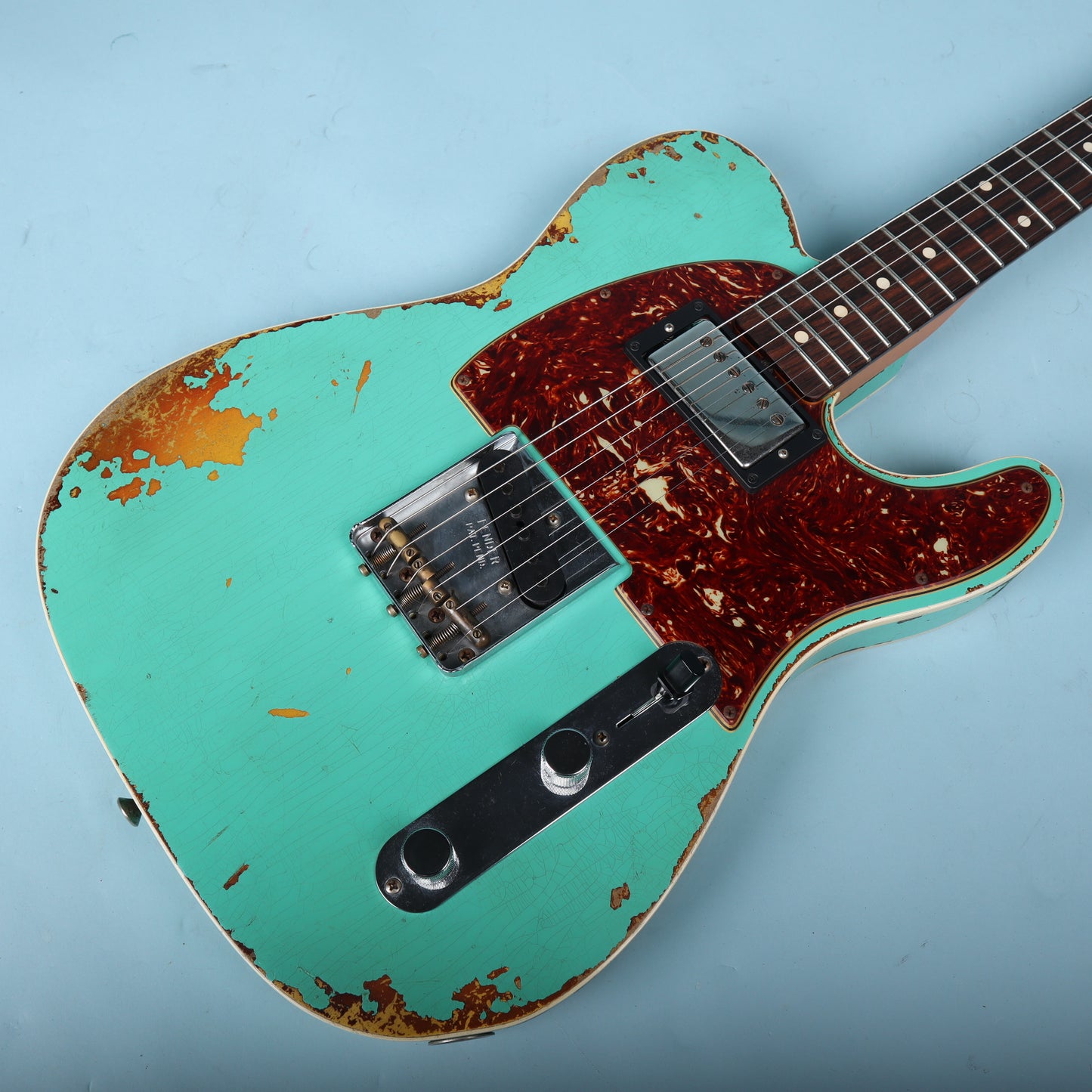 2020 Fender Custom Shop 60 HS Telecaster Custom Heavy Relic Sea Foam Green L.E.