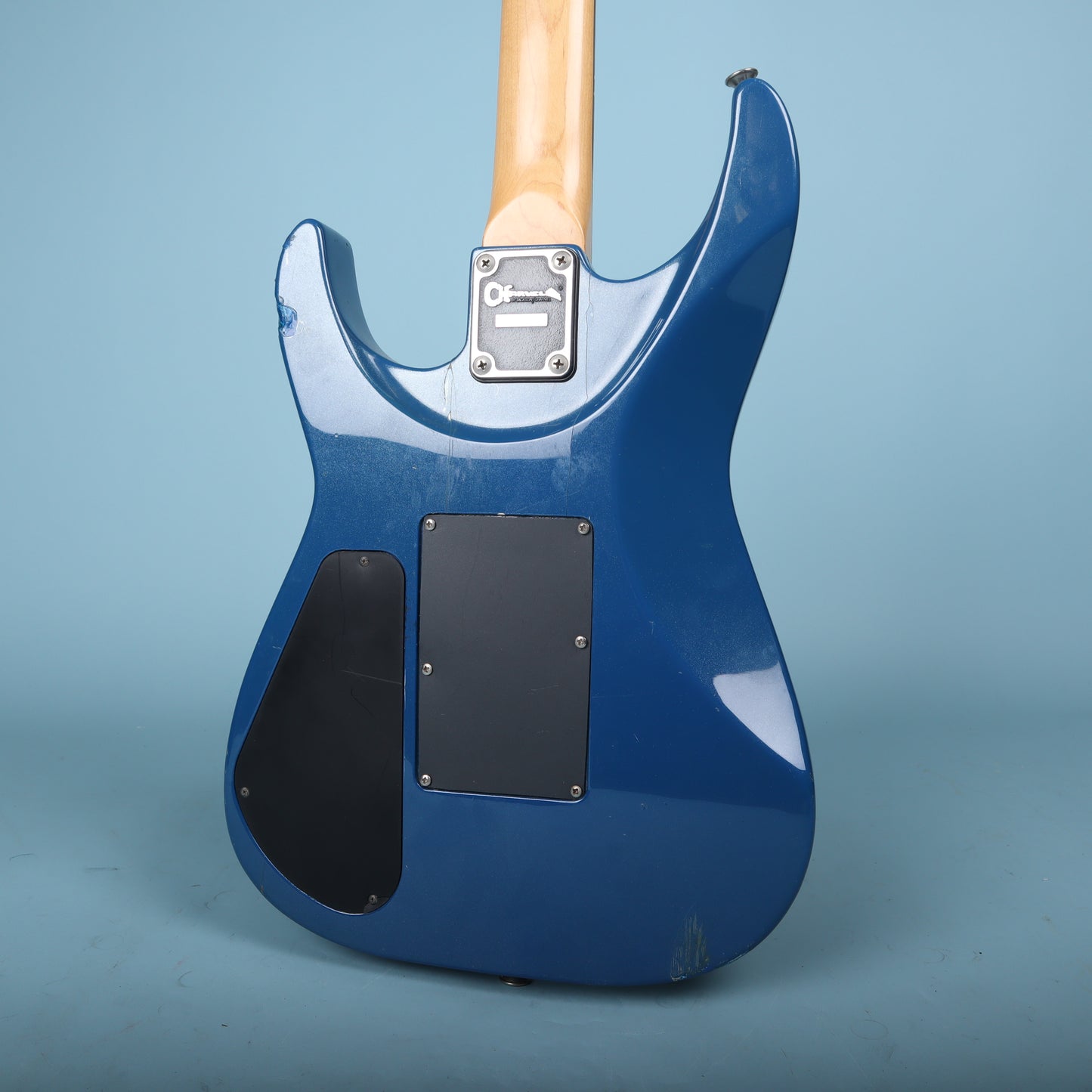 1990 Charvel Fusion Deluxe Toothpaste Logo Pearl Blue Electric Guitar