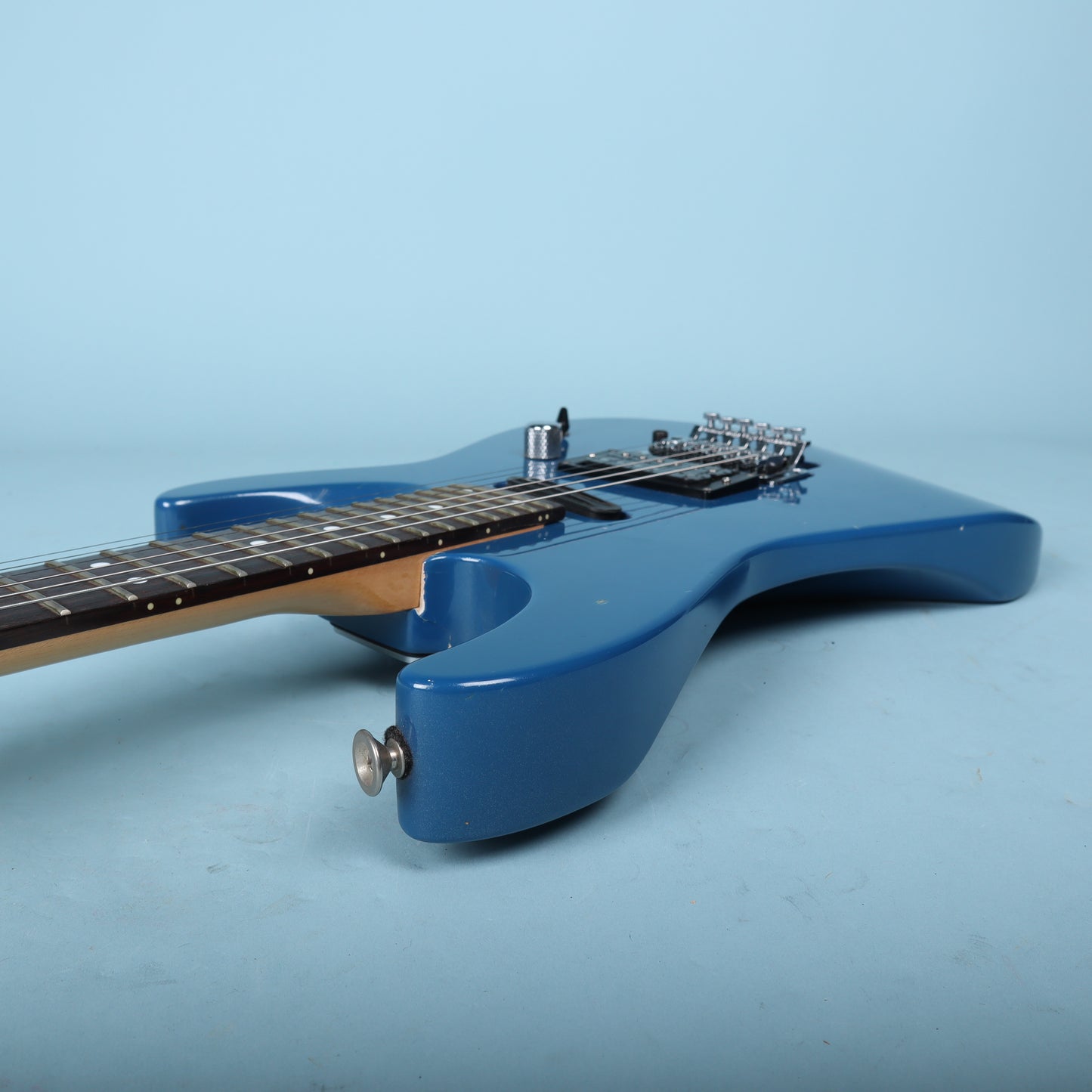 1990 Charvel Fusion Deluxe Toothpaste Logo Pearl Blue Electric Guitar