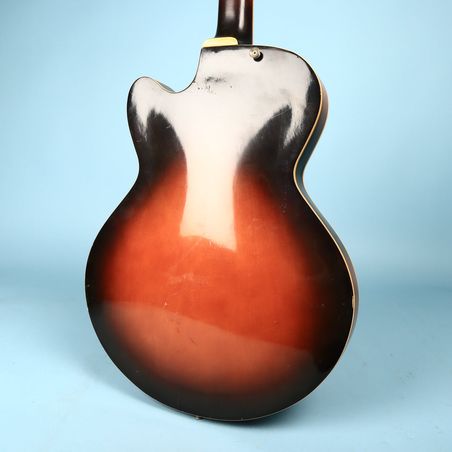 '60s Decca Teisco Hollowbody Sunburst 3 Pickup DMI 502 Electric Guitar