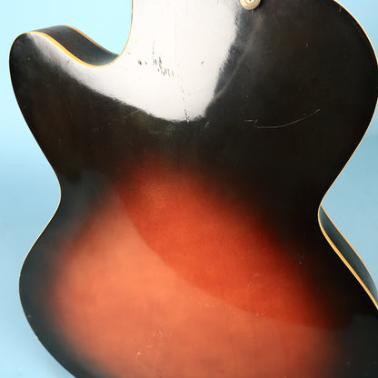 '60s Decca Teisco Hollowbody Sunburst 3 Pickup DMI 502 Electric Guitar