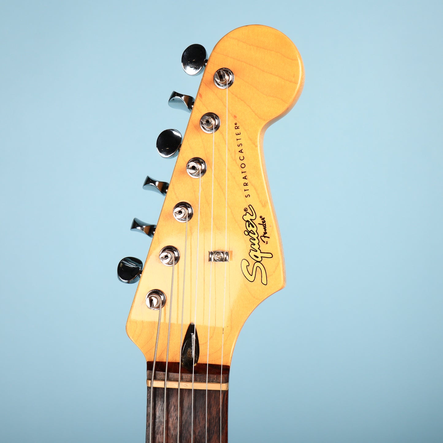 Squier Vintage Modified Surf Stratocaster Sonic Blue Rosewood Guitar Lipstick