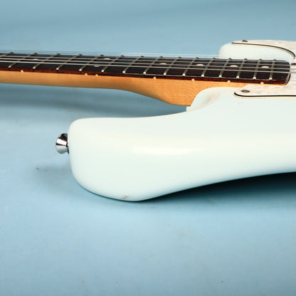 Squier Vintage Modified Surf Stratocaster Sonic Blue Rosewood Guitar Lipstick