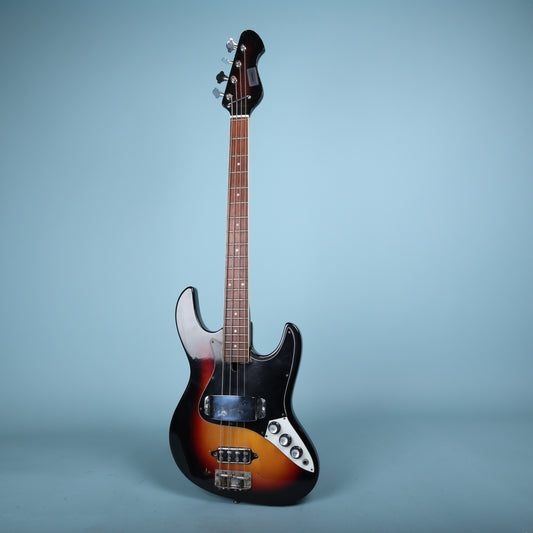 Vintage 1970's Kingston Antares Teisco Short Scale Jazz Bass